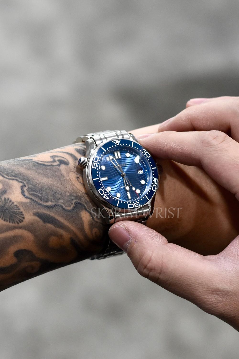 Mod Seamaster Silver Blue