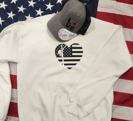 Heart Lineman Crewneck Sweatshirt