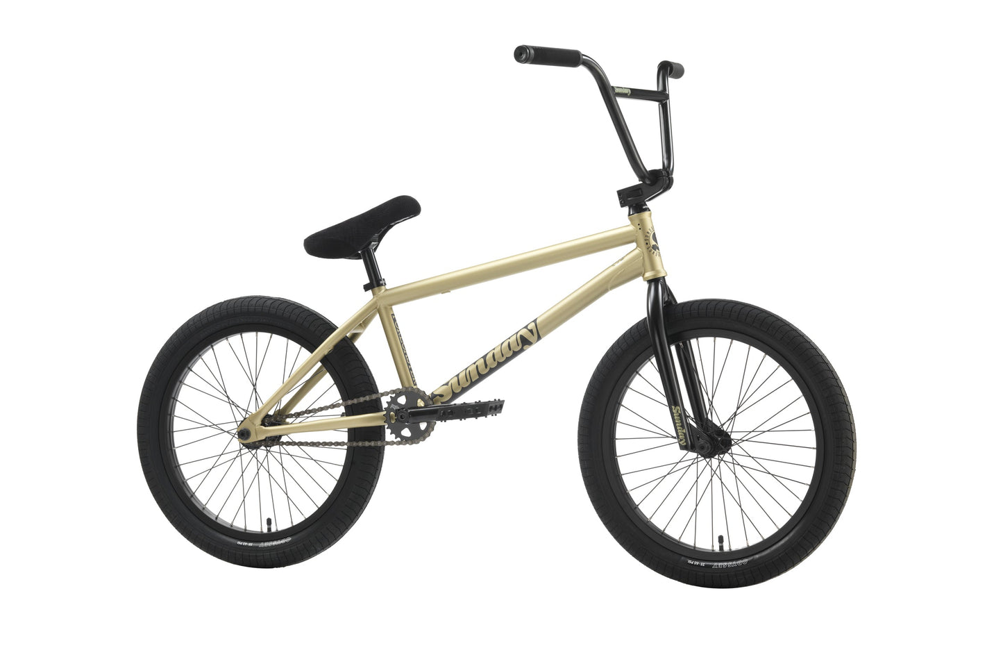 Sunday Forecaster (FC) Broc Raiford Signature 21″ Complete BMX Bike - Matte Metallic Gold (RHD)