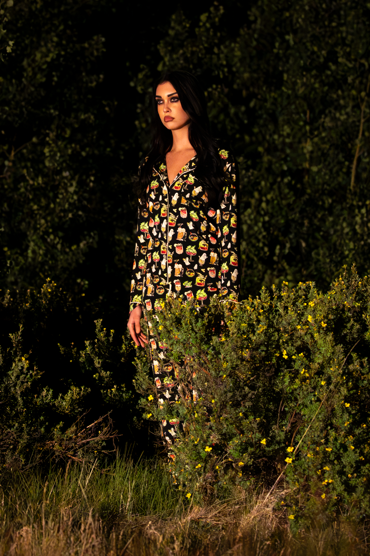The Potions Pub | Halloween Cocktail SleepDeep™ Women’s Long Sleeve Pajama Set
