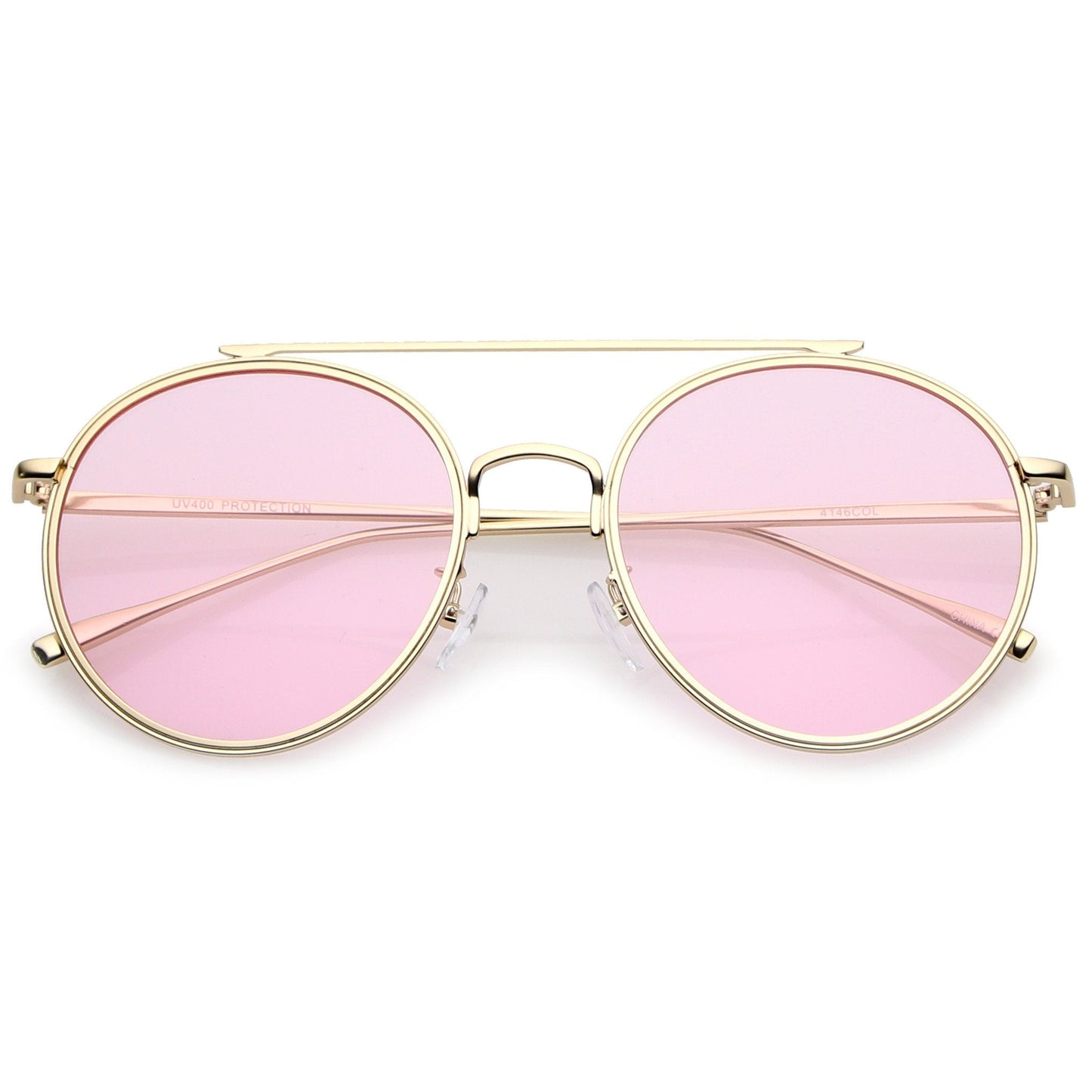 Modern Slim Round Color Tone Aviator Sunglasses A871