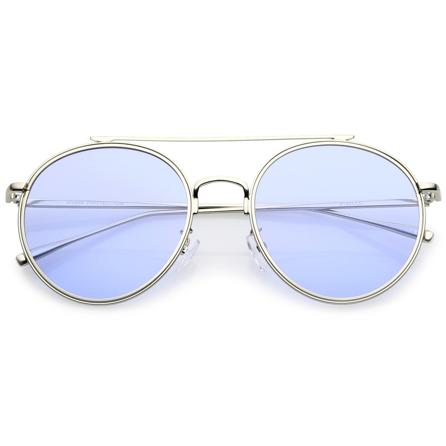 Modern Slim Round Color Tone Aviator Sunglasses A871