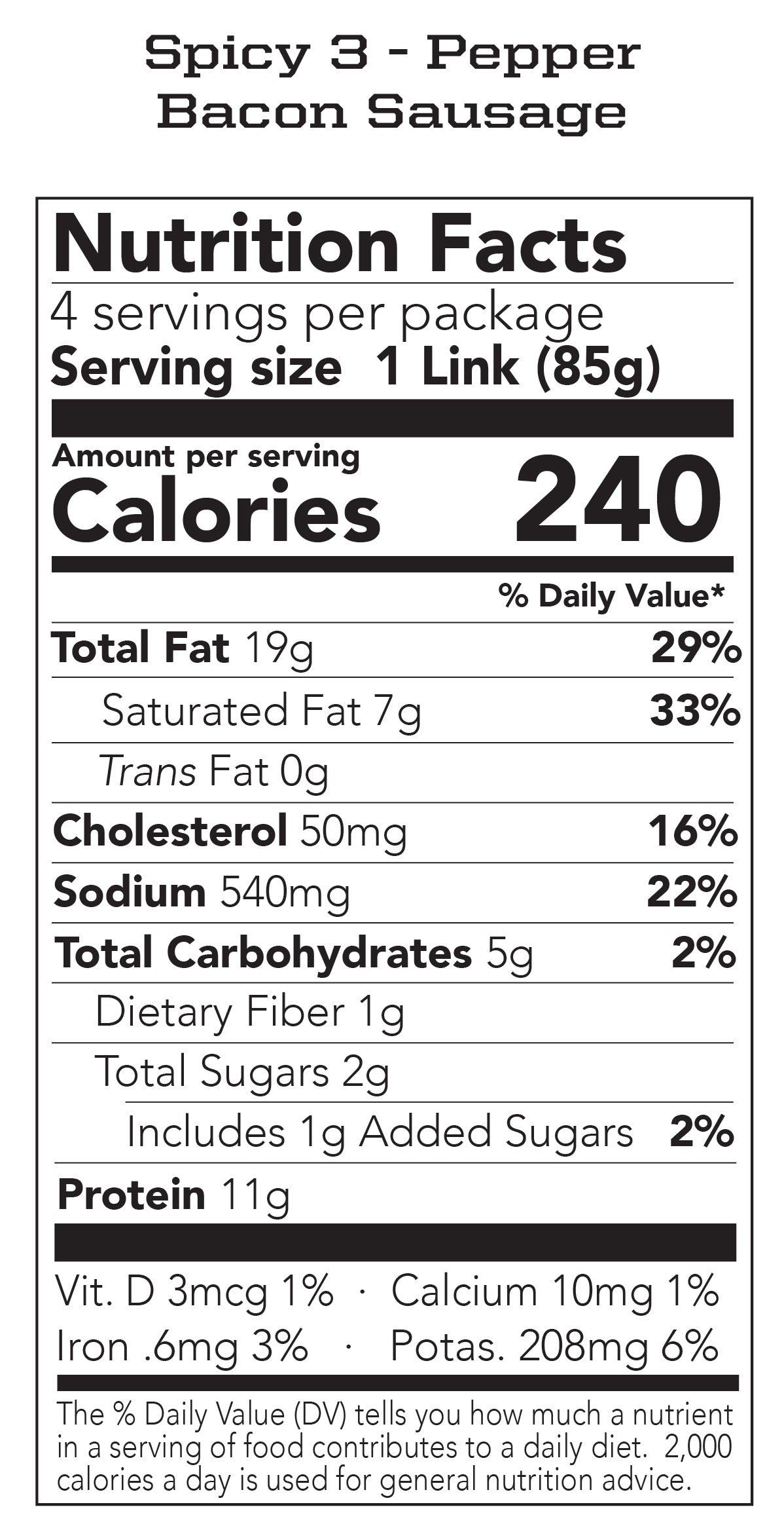 Bacon Sausage 5 Pack - Best Selling Flavors