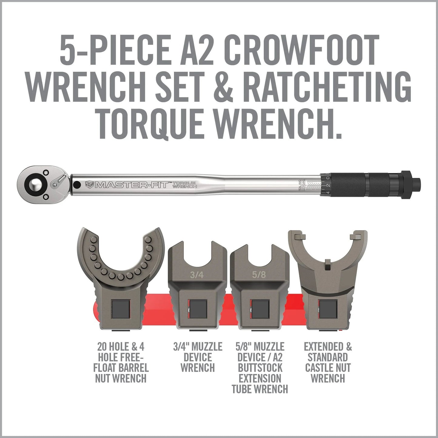 Master-Fit A2/AR15 Crowfoot Wrench Set
