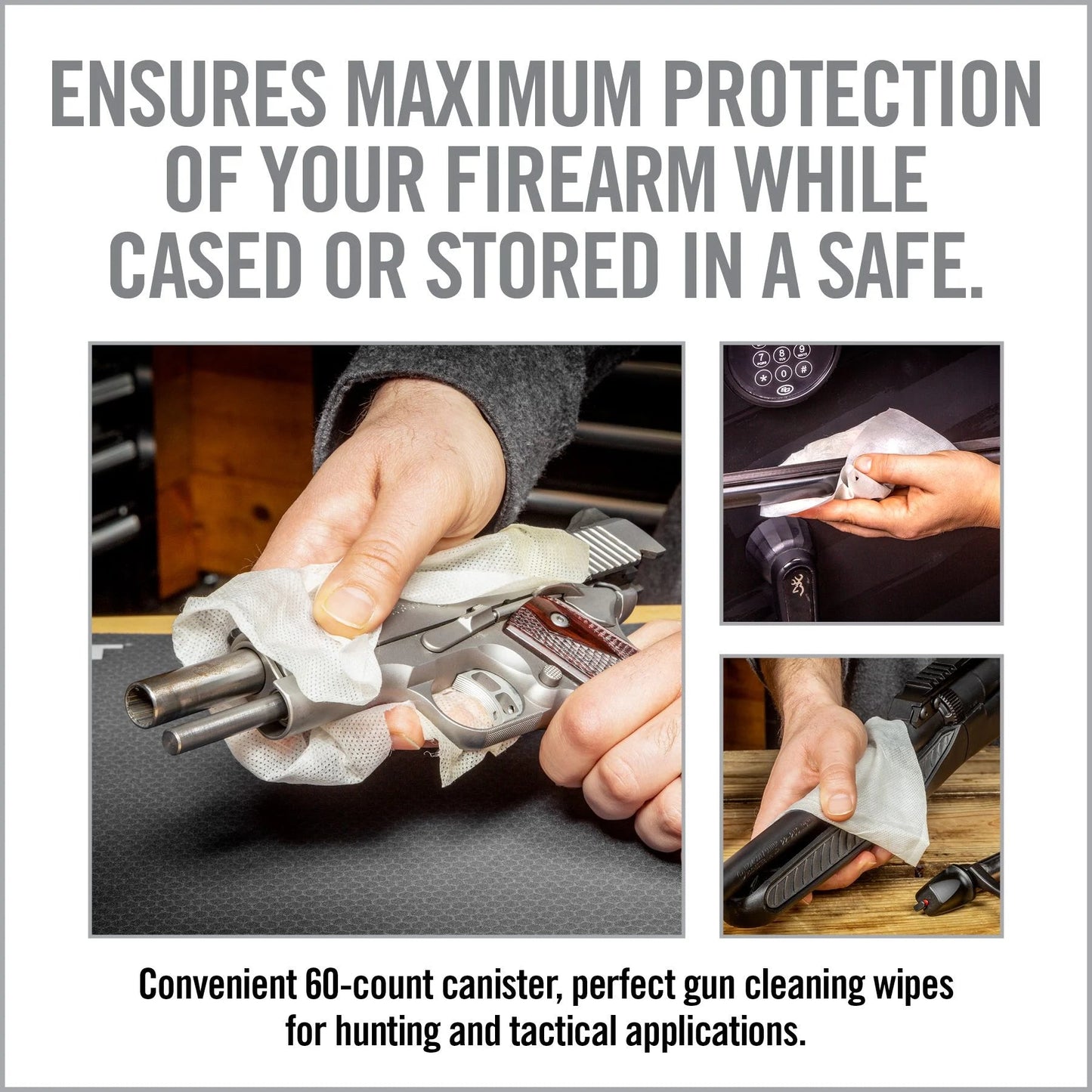 TRI-Max CLP Gun Wipes – 60 CT Canister