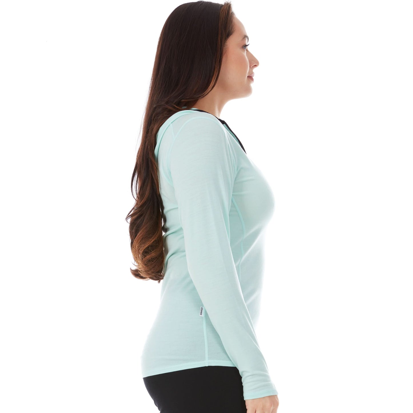 Women's 1/4 Zip Merino Sun Hoodie - Microweight