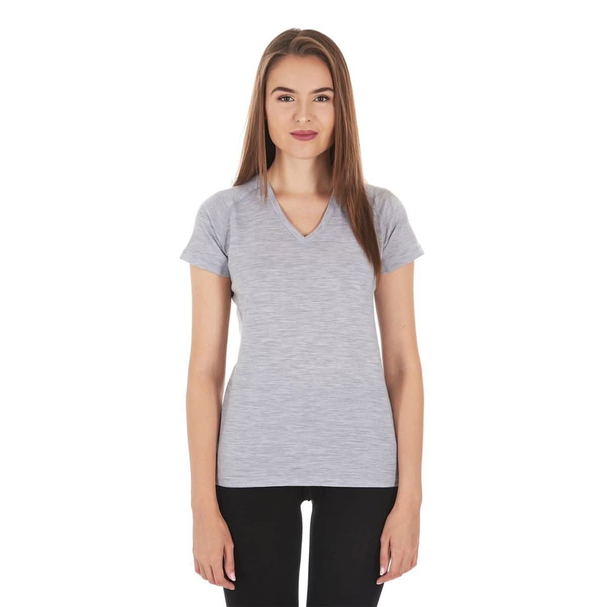 Microweight Women's Wool V-Neck T-Shirt - Woolverino