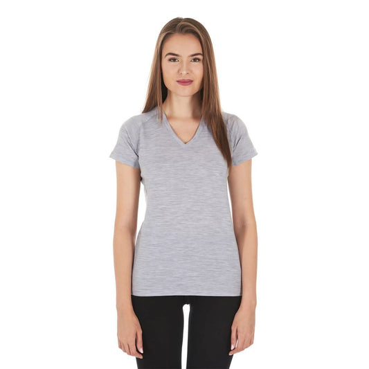 Microweight Women's Wool V-Neck T-Shirt - Woolverino