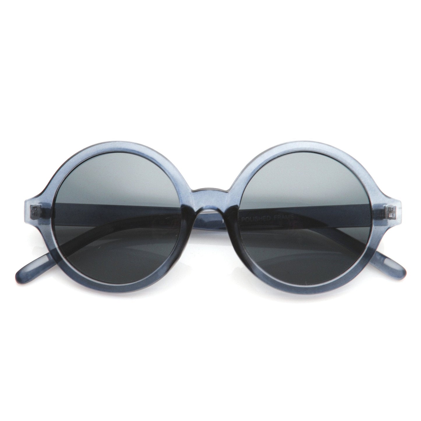 Retro Sleek Large Round Fashion Sunglasses 8704