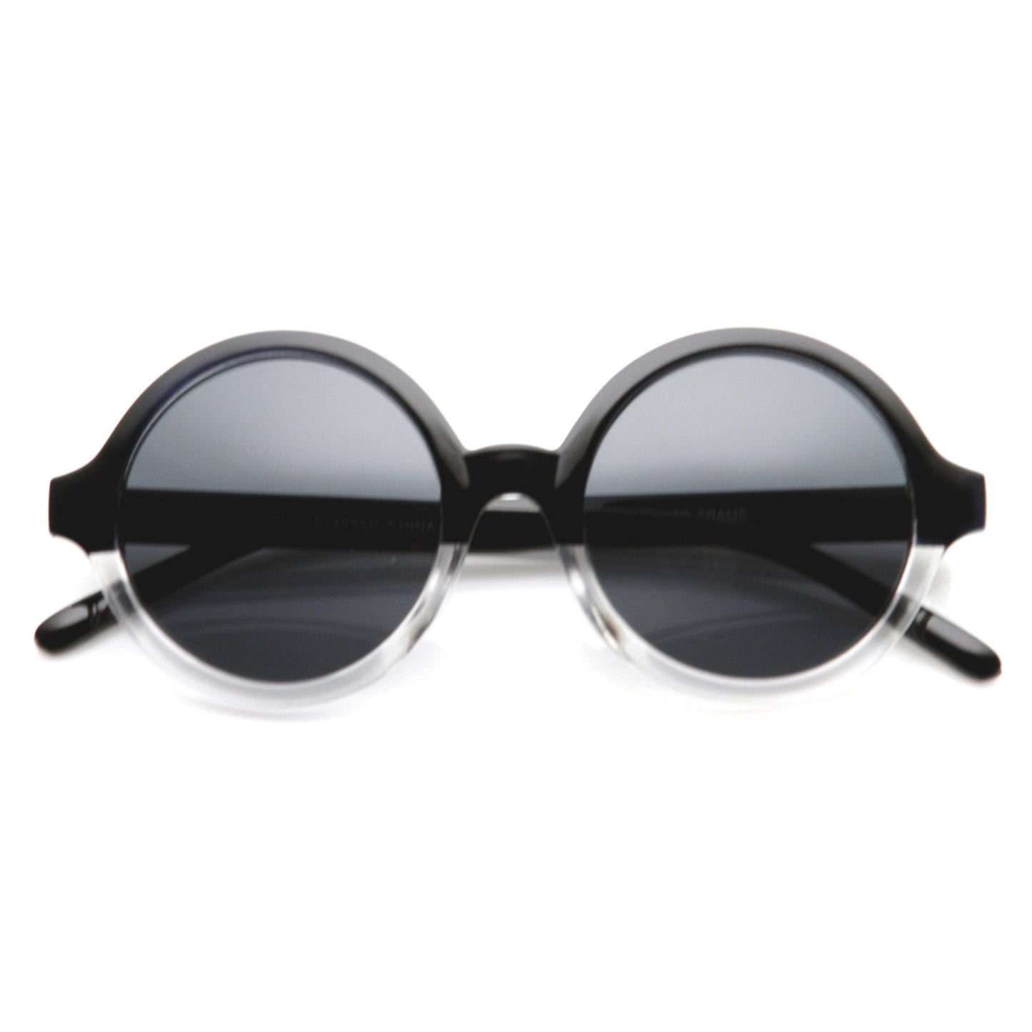 Retro Sleek Large Round Fashion Sunglasses 8704