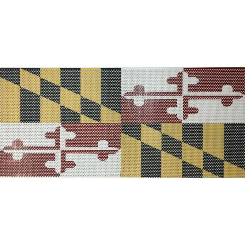 Maryland State Flag Inserts & Flat Black Vent Decals Bundle