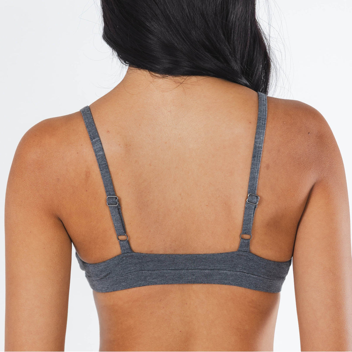 The Basalt | Heather Charcoal Boob Hammock™ Triangle Bralette