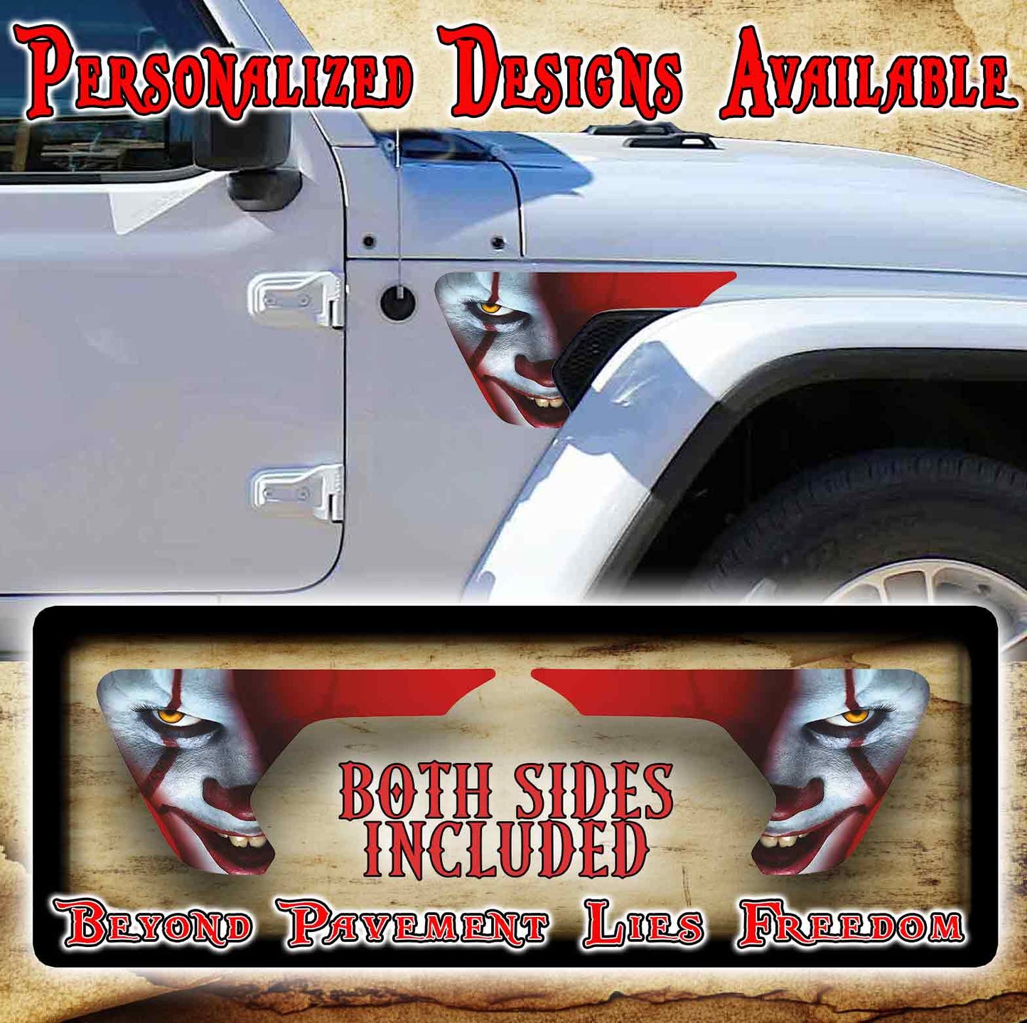 Penny fender vent for the JL or JT 2018 or newer 241