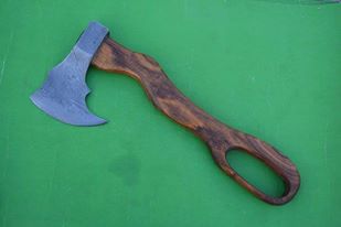Hand Made Damascus Forge Axe