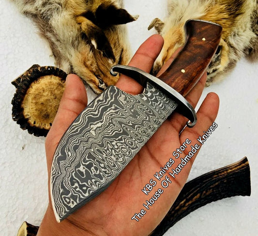 Full Tang Custom Handmade Damascus Steel Hunting Skinning Knives