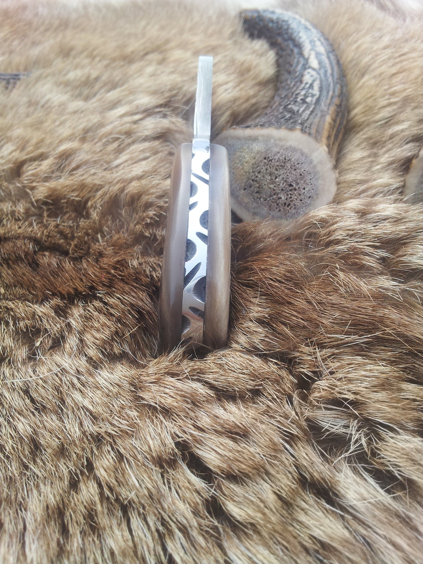 Damascus Blade Mini Skinning Axe