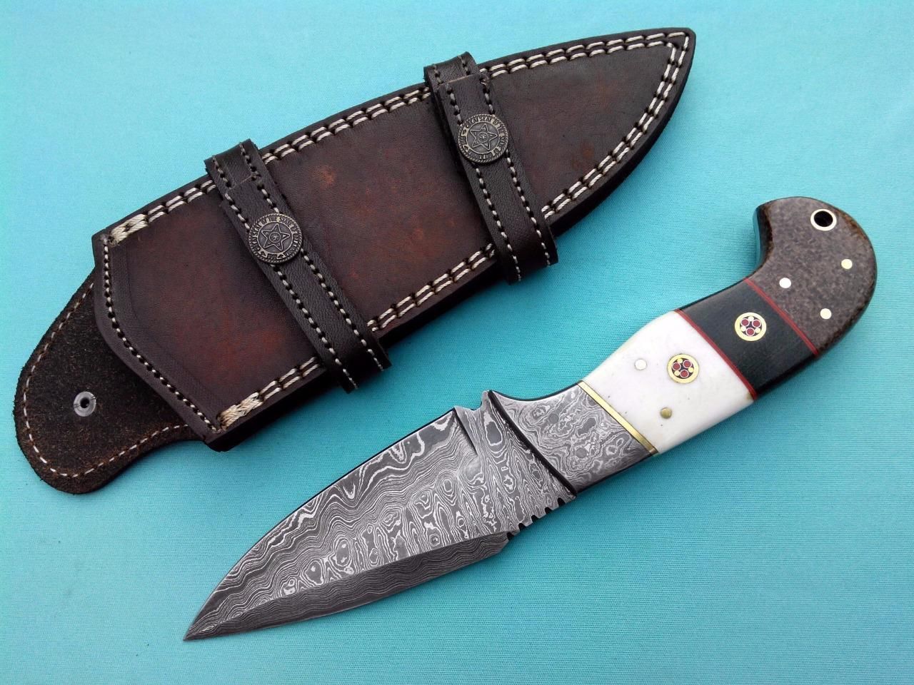 Custom Handmade Damascus Hunter’s Edge Hunting Knife for Precision KBS Knives Store