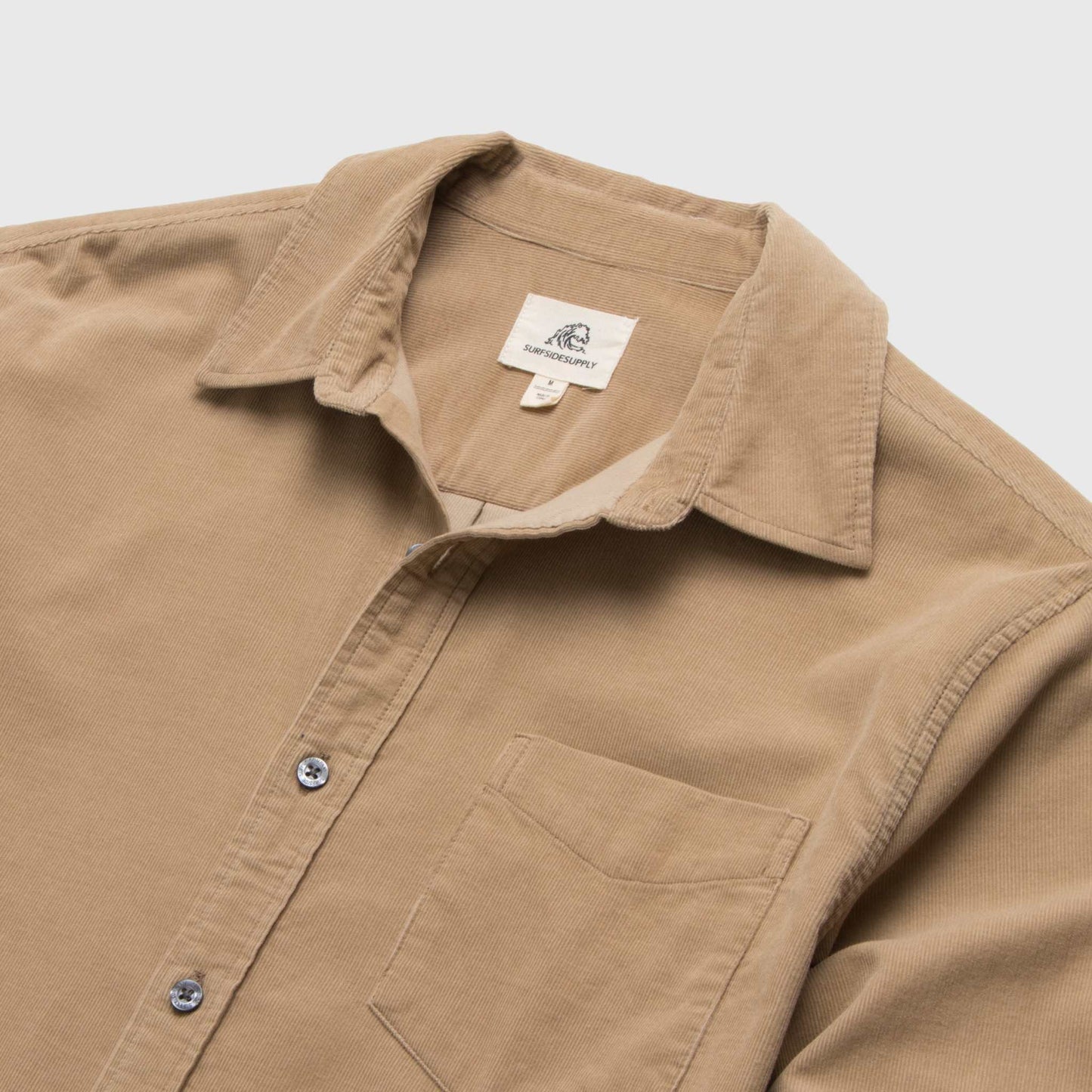Brian Corduroy Shirt - Chinchilla