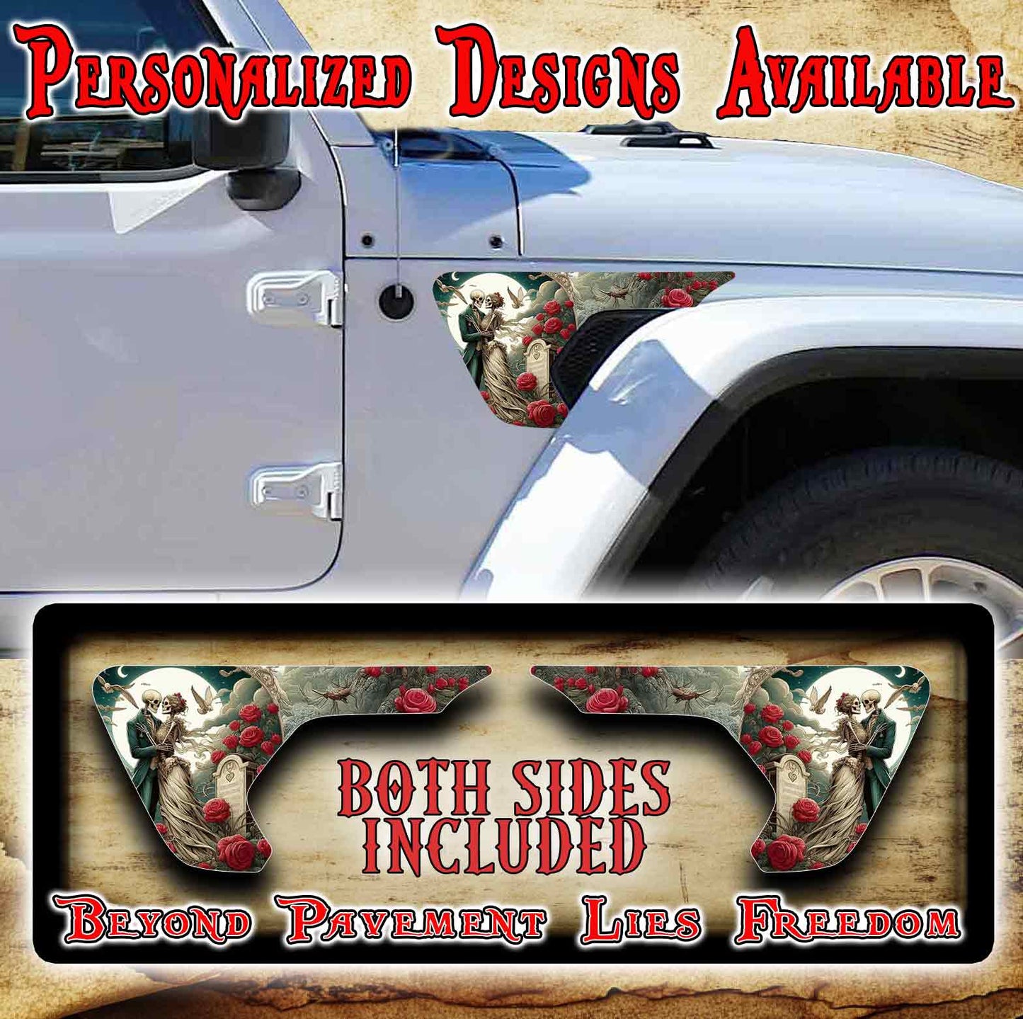 Forever love fender vent for the JL or JT 2018 or newer 249