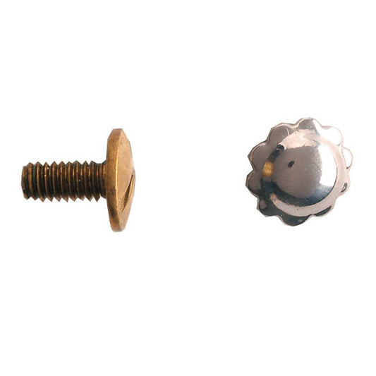 Nickel Silver Screw Back Spots