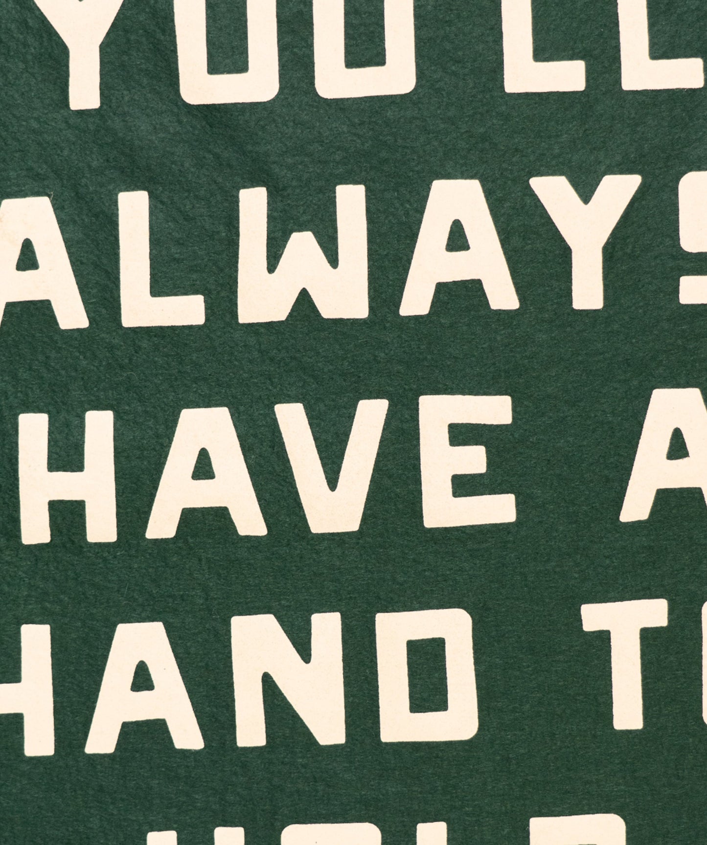 You'll Always Have A Hand To Hold Camp Flag • Billy Strings x Oxford Pennant