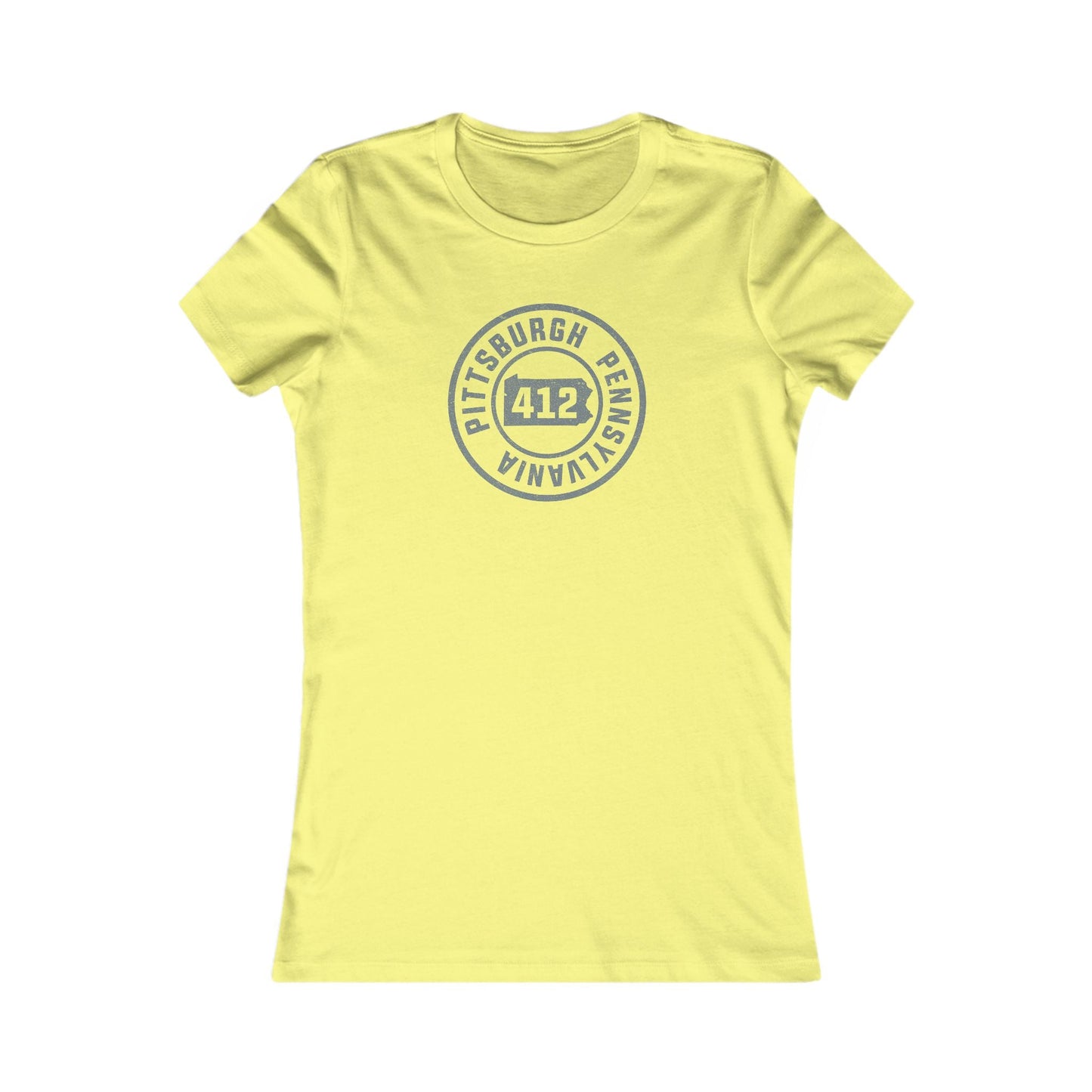 412 Area Code Pittsburgh Pa Stamped Women's  Slim Feminine Fit T-Shirt