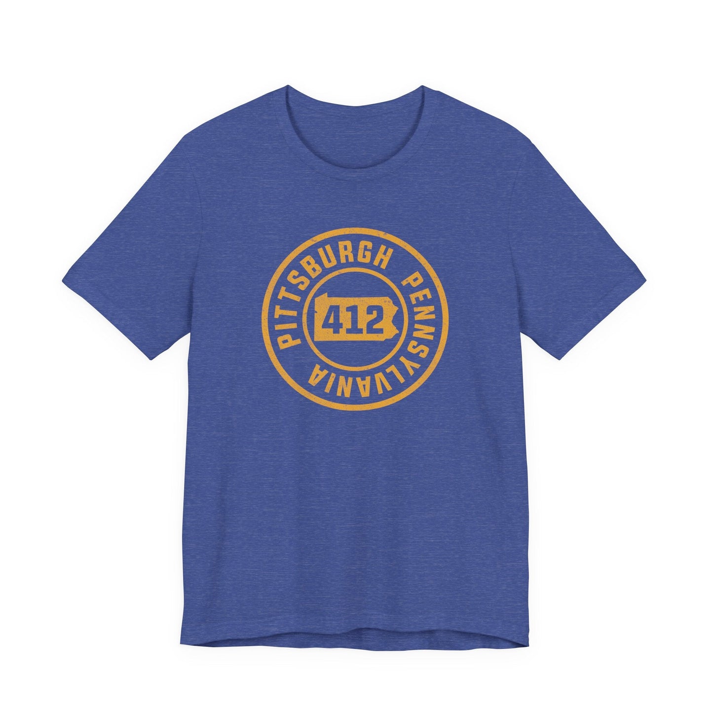 412 Area Code Pittsburgh Pa Stamped Short Sleeve T-Shirt
