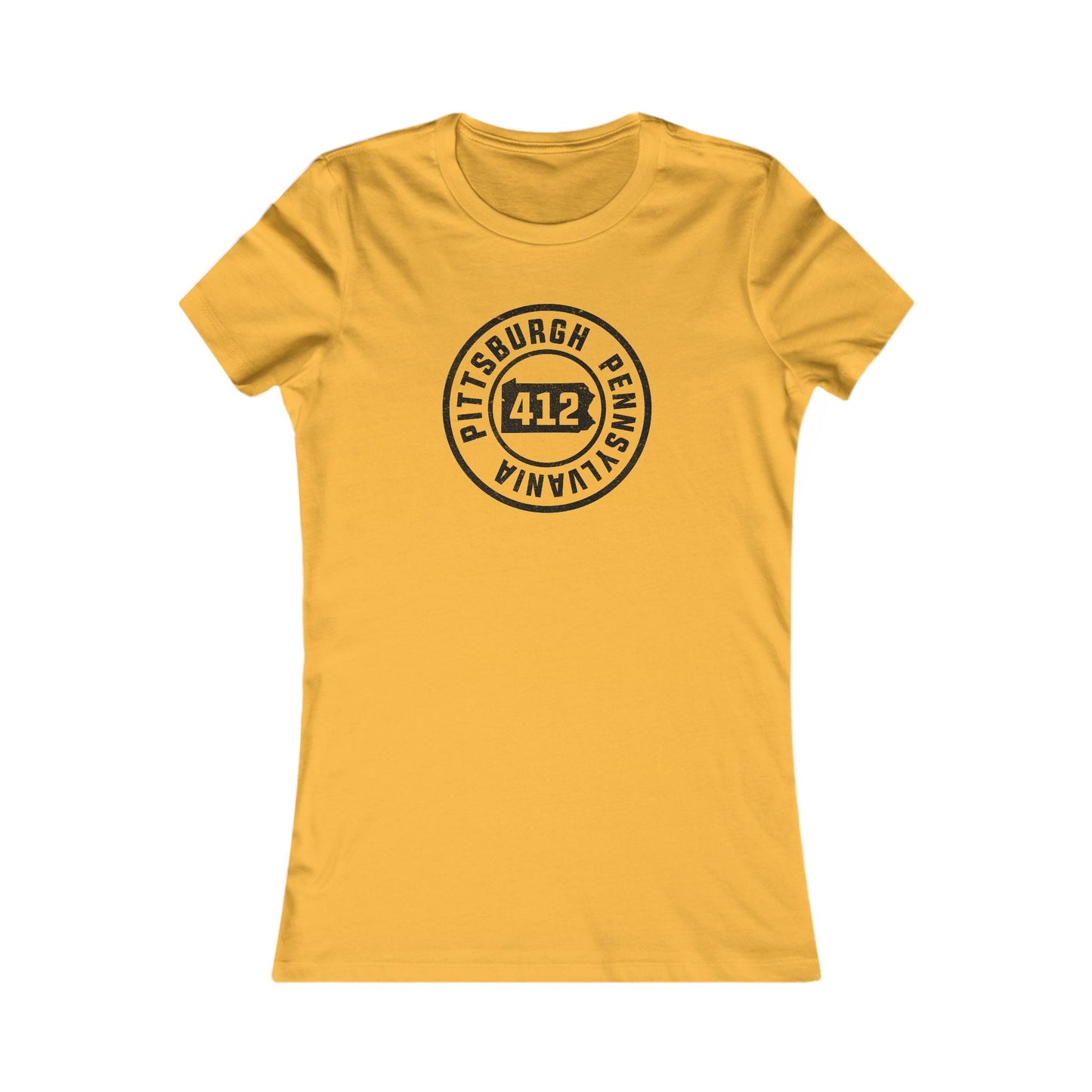 412 Area Code Pittsburgh Pa Stamped Women's  Slim Feminine Fit T-Shirt