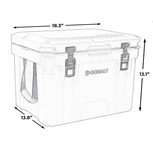 Cobalt 25 Quart Roto-Molded Super Cooler - Promo