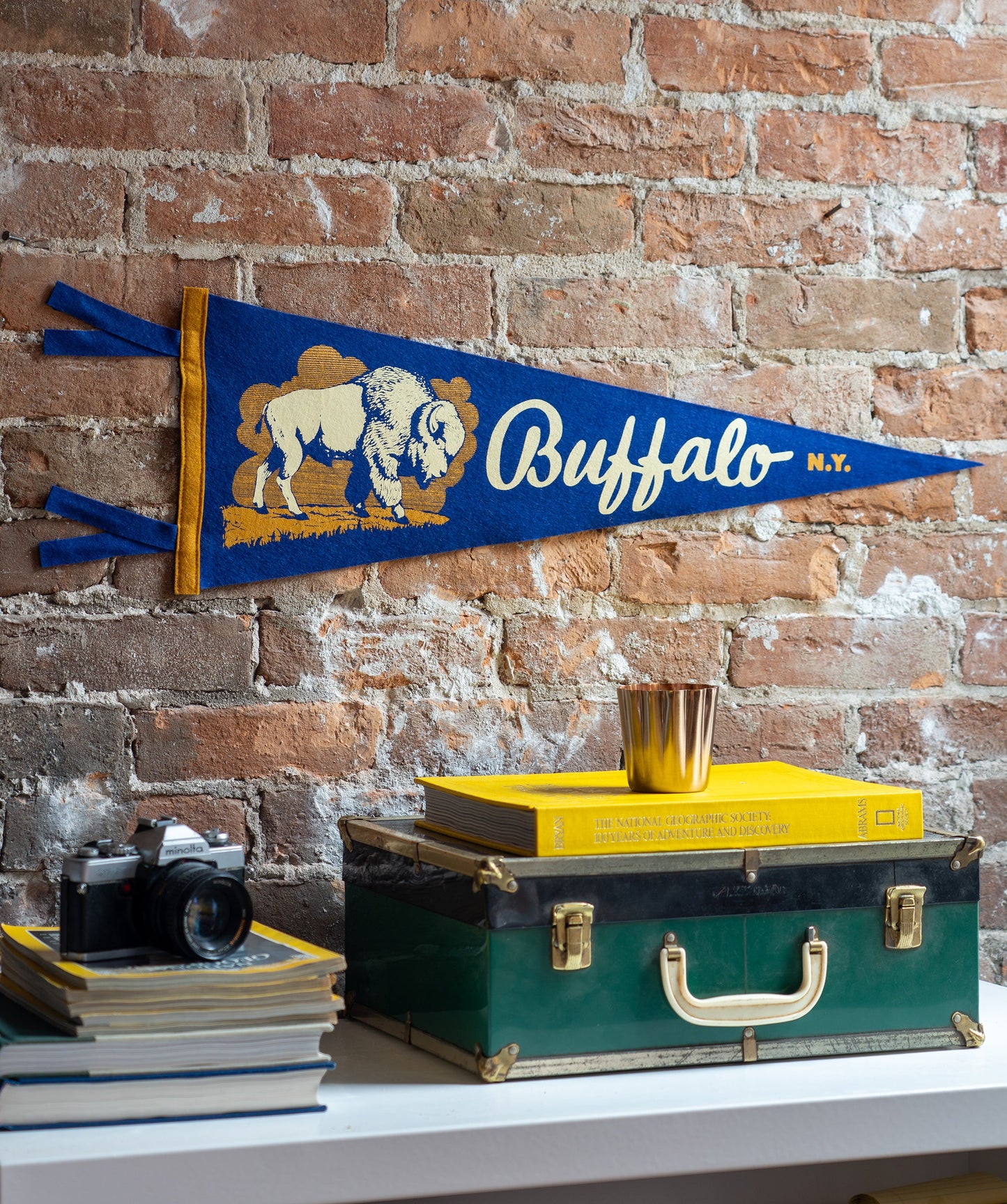 Retro Buffalo Pennant