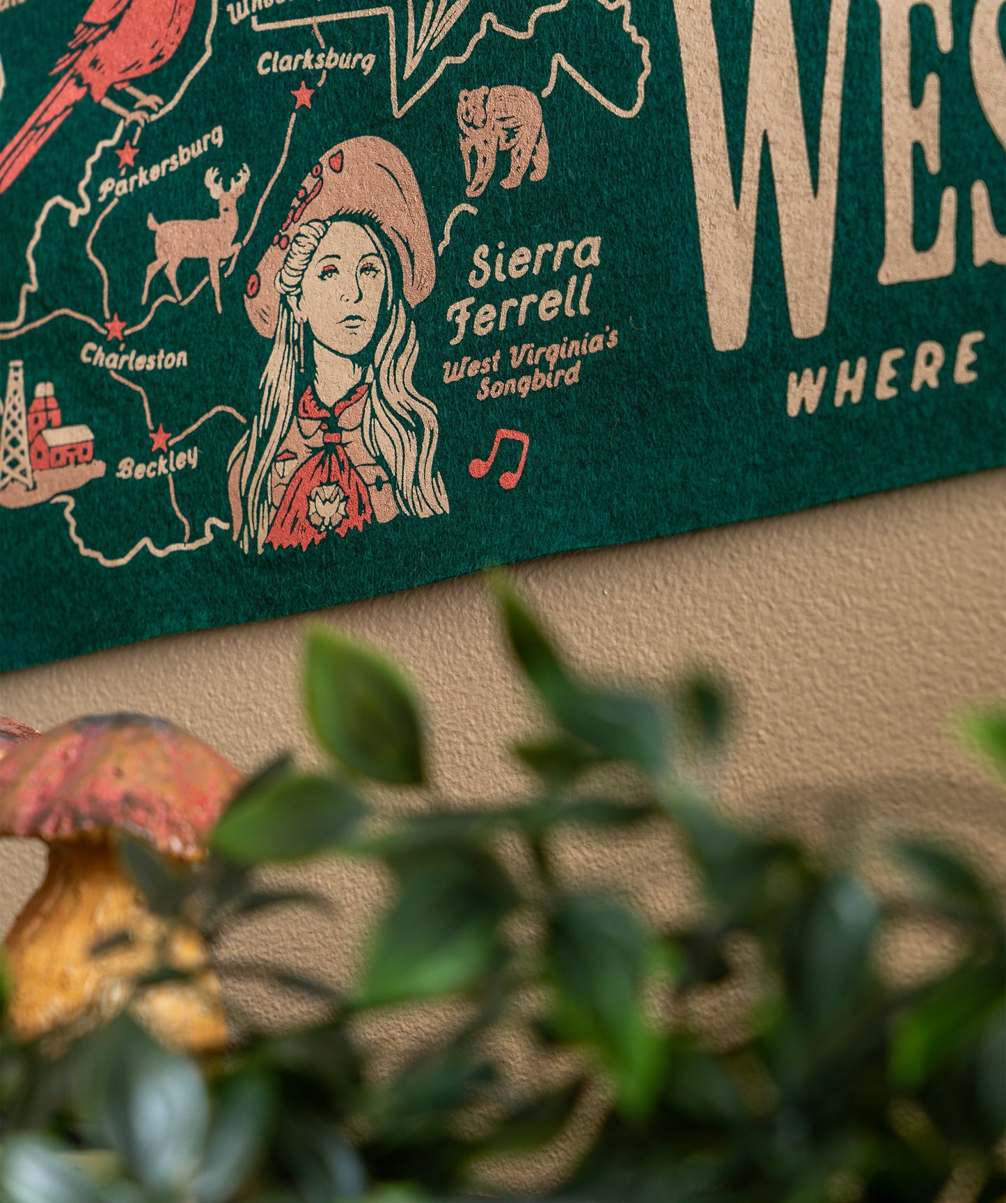 Take Me Back To West Virginia Where My True Love Is Waitin' Pennant  • Sierra Ferrell x Oxford Pennant