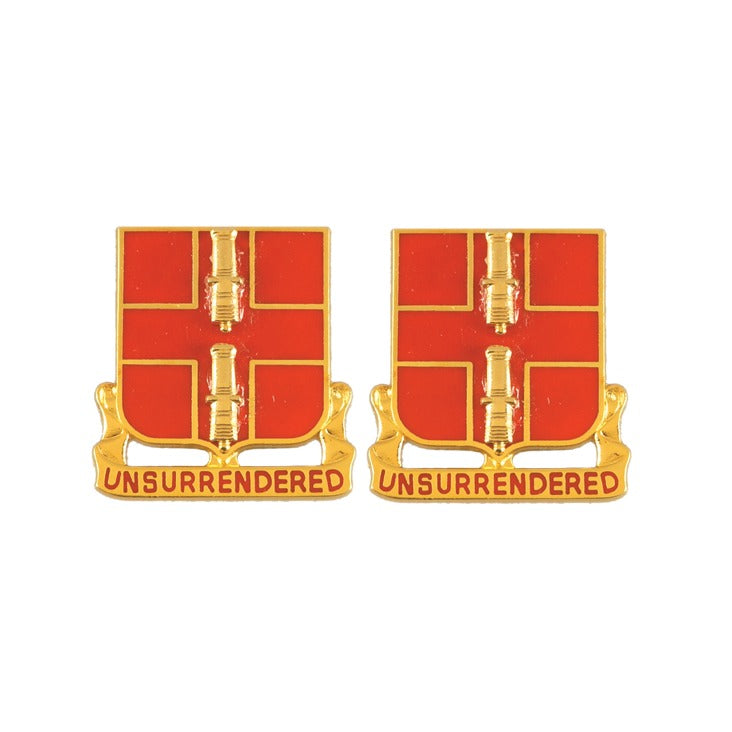 263rd Air Defense Artillery Unit Crest DUI - 1 Pair - UNSURRENDERED