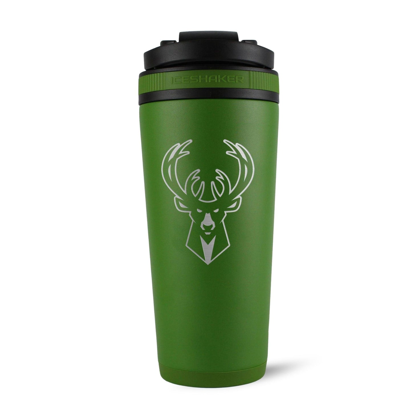 Officially Licensed Milwaukee Bucks 26oz Ice Shaker - Green