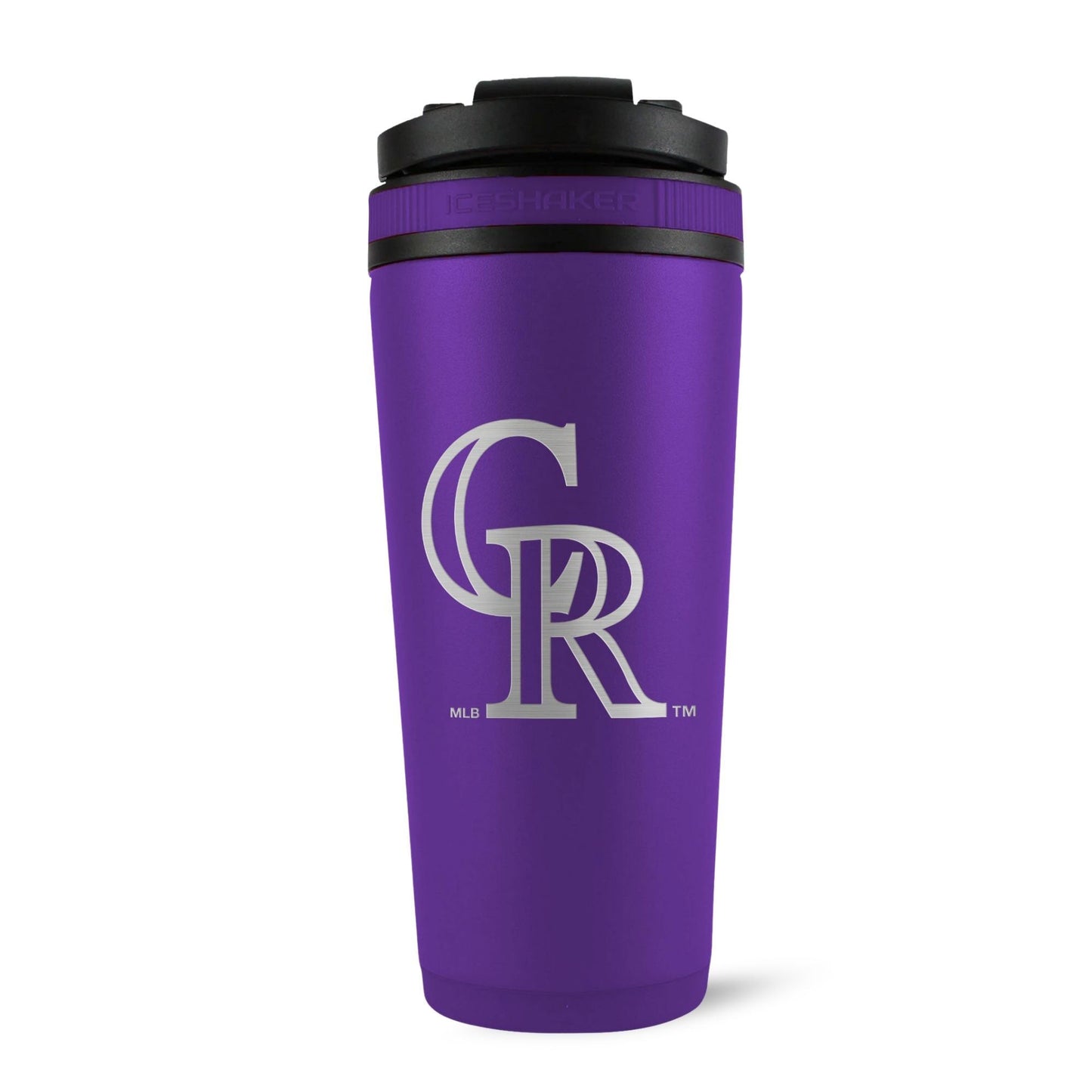 Officially Licensed Colorado Rockies 26oz Ice Shaker - Purple
