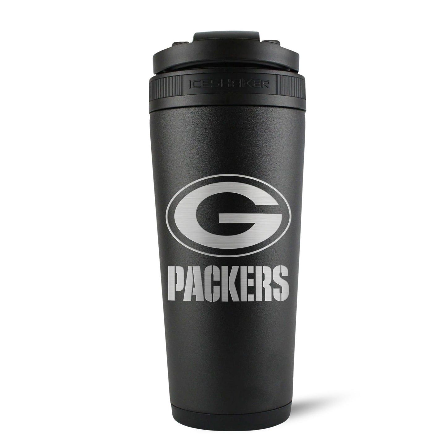 Officially Licensed Green Bay Packers 26oz Ice Shaker - Black