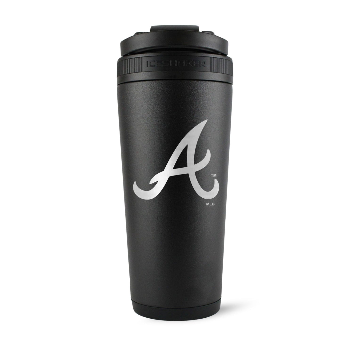 Officially Licensed Atlanta Braves 26oz Ice Shaker - Black