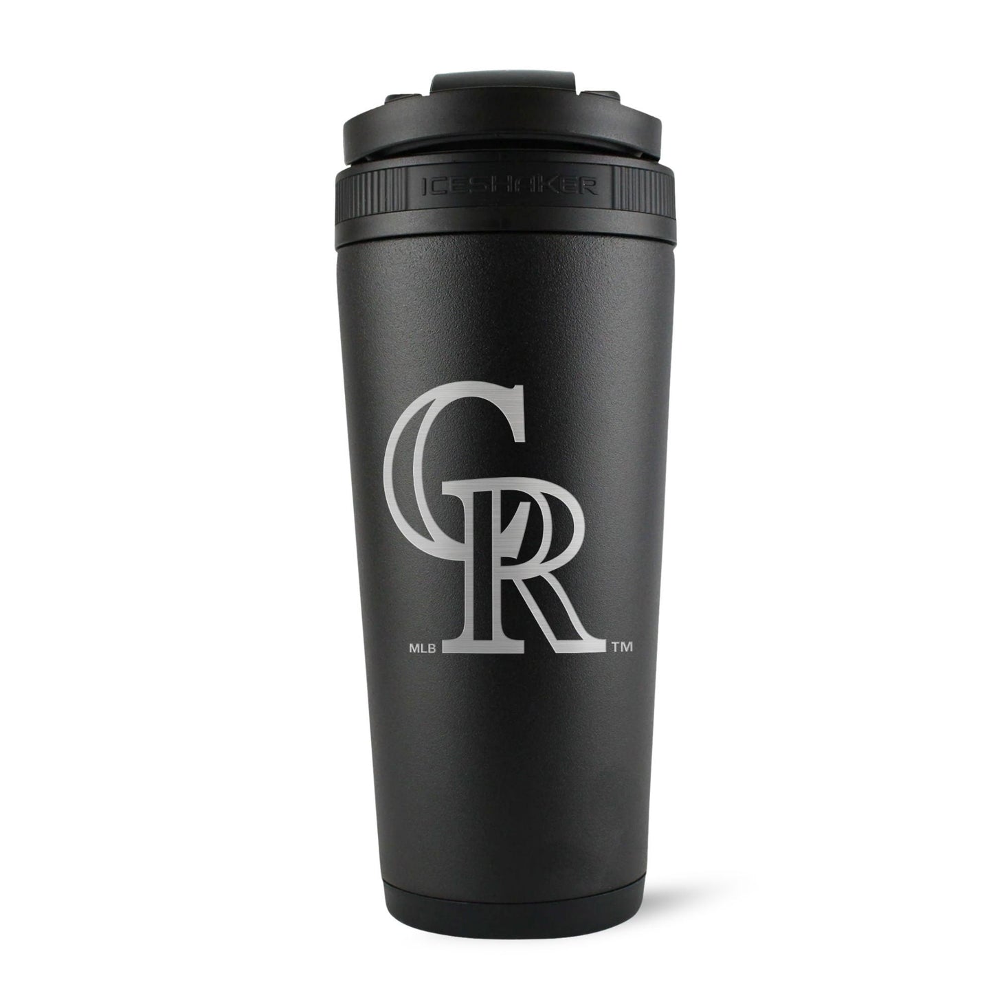 Officially Licensed Colorado Rockies 26oz Ice Shaker - Black