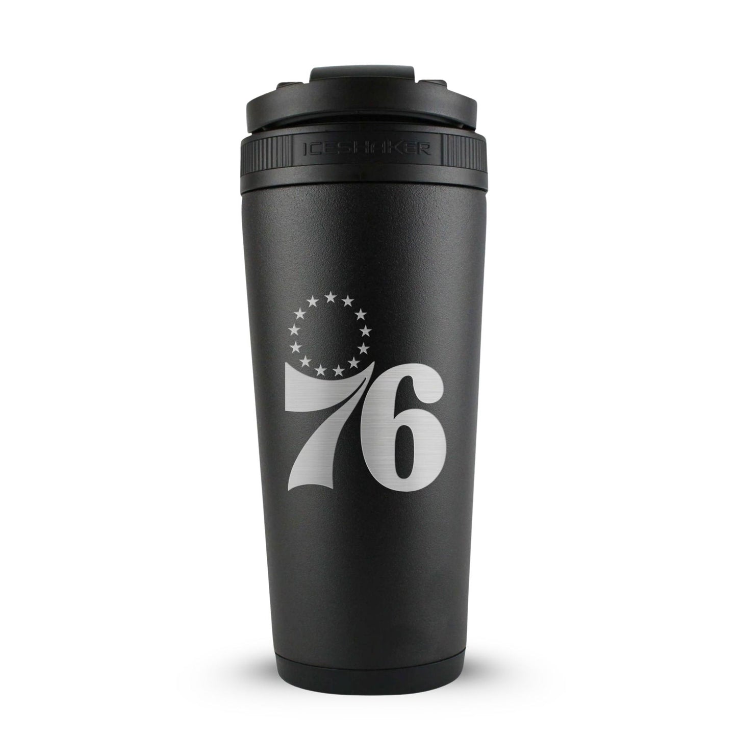 Officially Licensed Philadelphia 76ers 26oz Ice Shaker - Black