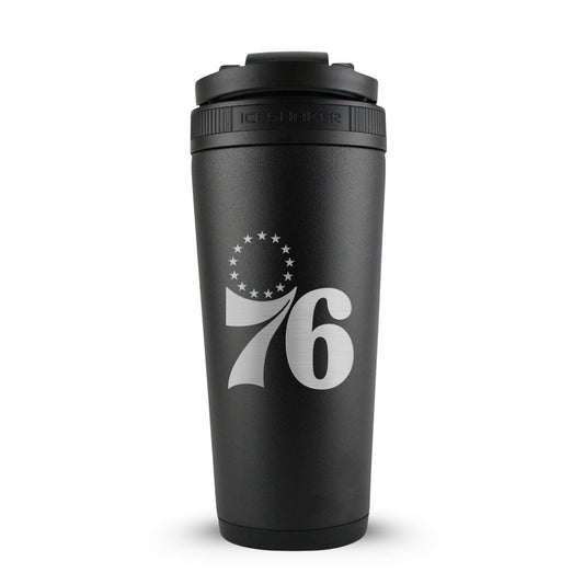 Officially Licensed Philadelphia 76ers 26oz Ice Shaker - Black