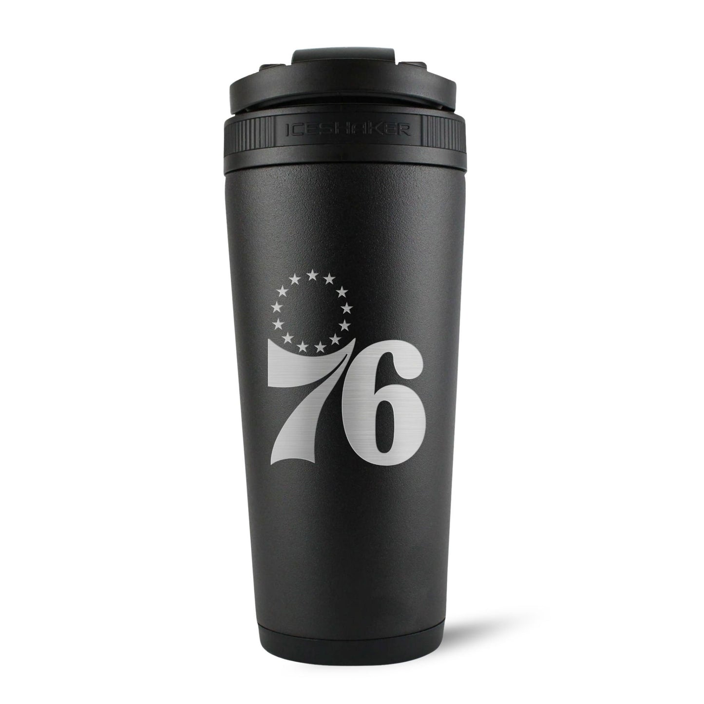 Officially Licensed Philadelphia 76ers 26oz Ice Shaker - Black