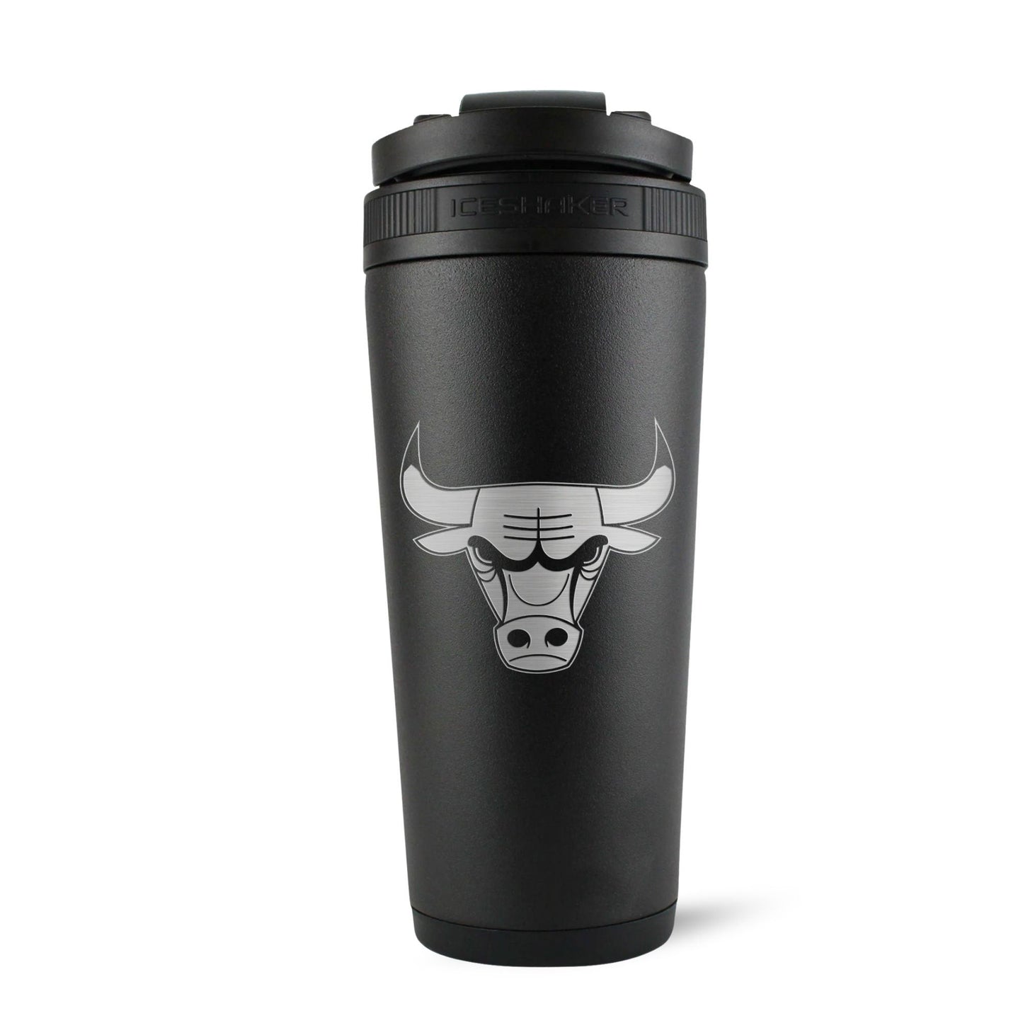 Officially Licensed Chicago Bulls 26oz Ice Shaker - Black