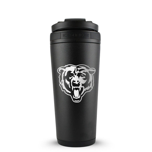 Officially Licensed Chicago Bears 26oz Ice Shaker - Black