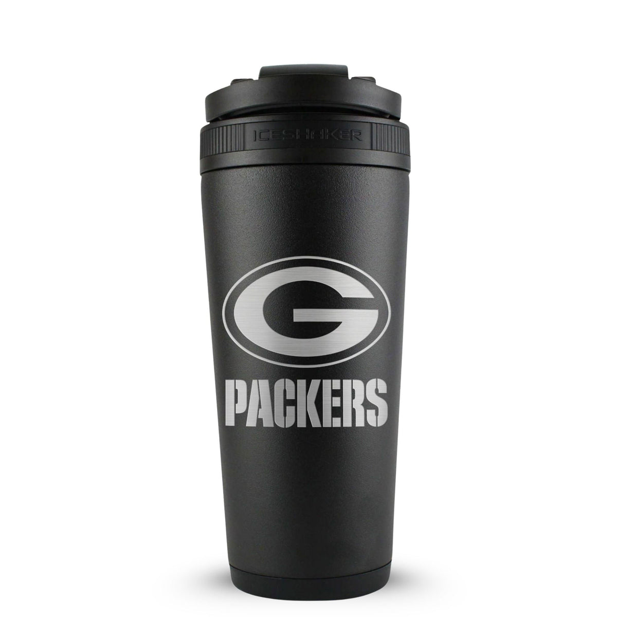 Officially Licensed Green Bay Packers 26oz Ice Shaker - Black