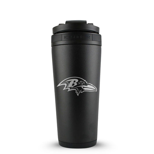 Officially Licensed Baltimore Ravens 26oz Ice Shaker - Black