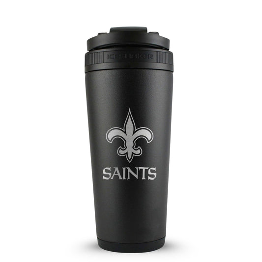 Officially Licensed New Orleans Saints 26oz Ice Shaker - Black
