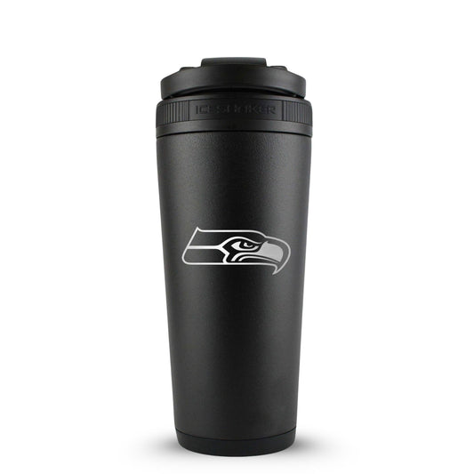 Officially Licensed Seattle Seahawks 26oz Ice Shaker - Black