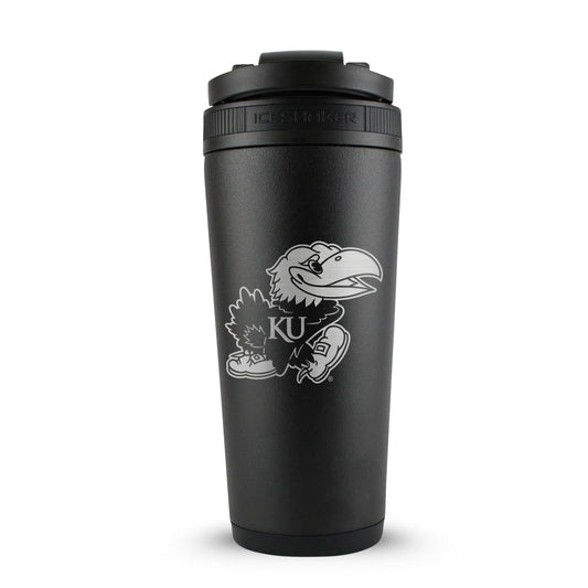 Officially Licensed University of Kansas 26oz Ice Shaker - Black