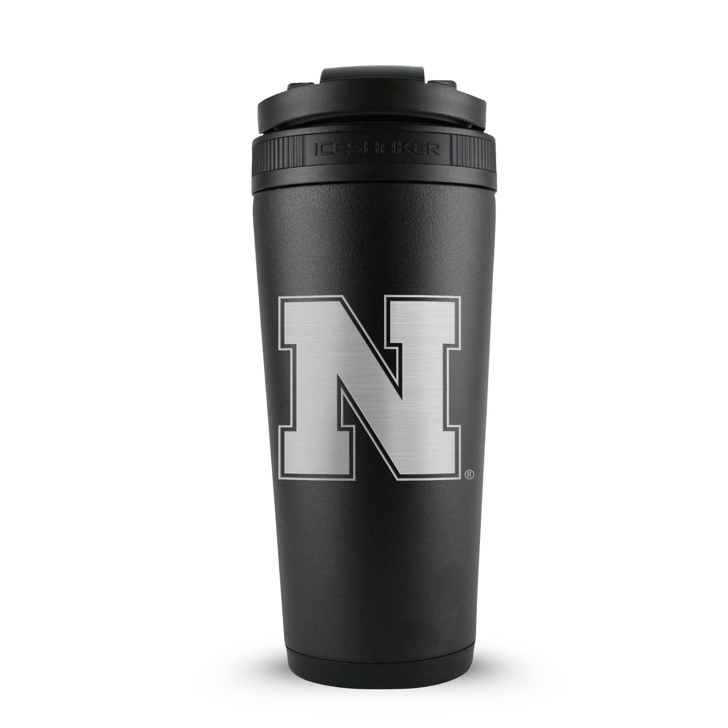 Officially Licensed University of Nebraska 26oz Ice Shaker - Black