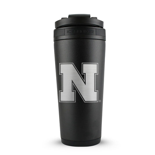 Officially Licensed University of Nebraska 26oz Ice Shaker - Black