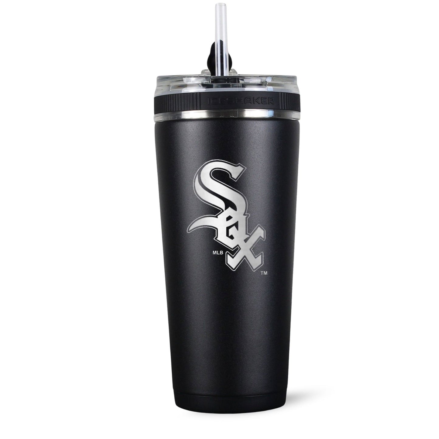Officially Licensed Chicago White Sox 26oz Flex Bottle - Black